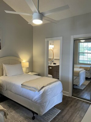 2 bedrooms, iron/ironing board, travel crib, free WiFi