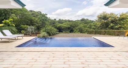 2-bedroom house with infinity pool and jungle views in Tamarindo with WiFi, AC