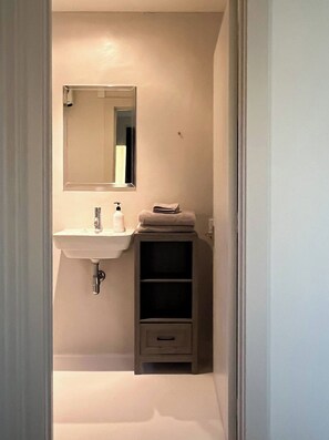 Shower, hair dryer, towels, soap - Entire Self-Contained Unit in Pleasant Valley, Geraldine. Peaceful and private. (Pleasant Valley)