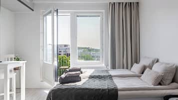 Comfort-studio, kaupunkinäköala | Silitysrauta/-lauta, ilmainen Wi-Fi