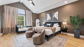 3 dormitorios, escritorio, tabla de planchar con plancha y wifi