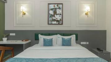 Standard Double Room, City View | Desk, laptop workspace, free WiFi