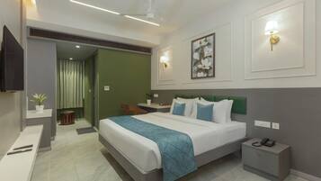 Standard Double Room, City View | Desk, laptop workspace, free WiFi