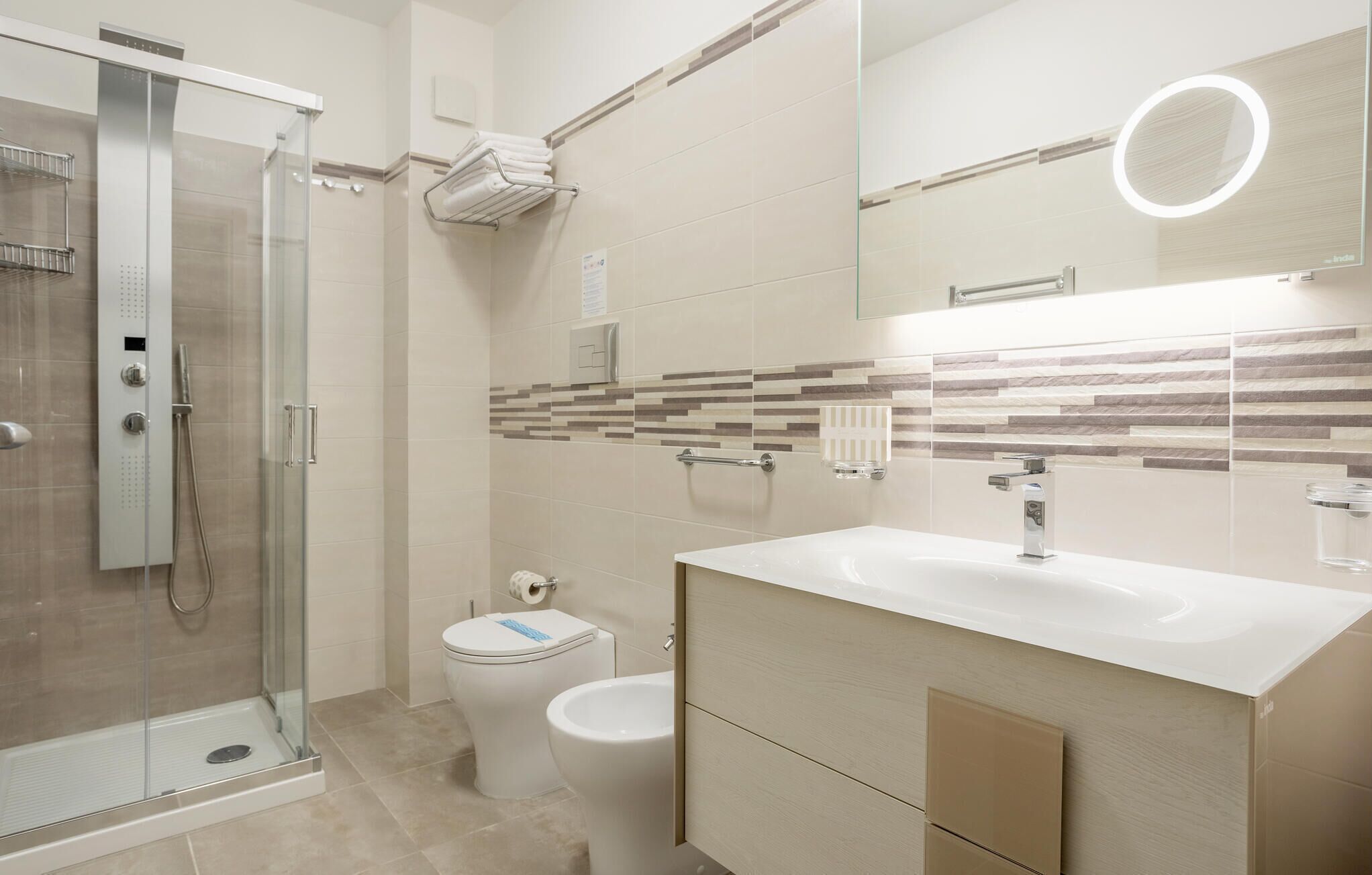 Shower, hair dryer