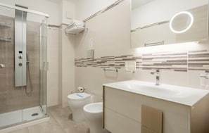 Shower, hair dryer