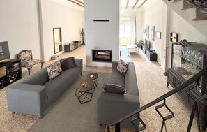 TV connectée, cheminée