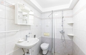 Shower, hair dryer
