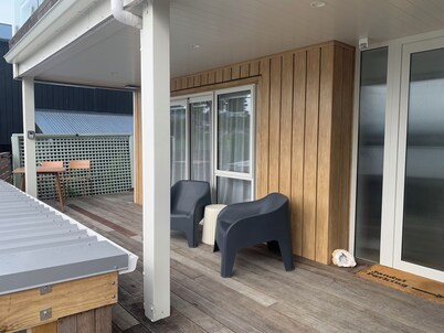 sun and sea at manly beach .the beach is a 2 min flat walk