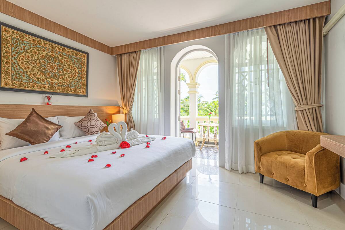 Phòng đôi Deluxe, ban công, quang cảnh biển | Truy cập Internet không dây miễn phí 