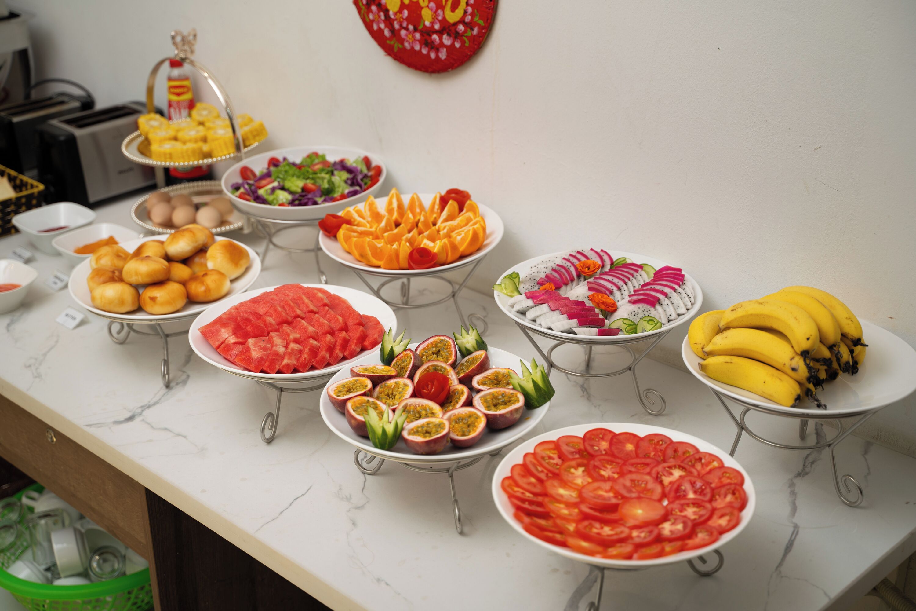 Tägliches inbegriffenes Frühstücksbuffet