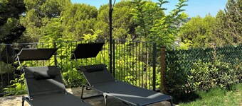 Sea and mountain views 5 minutes from the beach. Rosmaris - Villa in the green