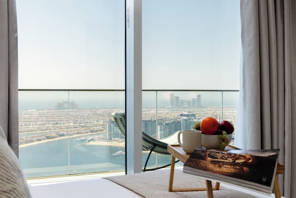 2 sovrum, värdeförvaringsskåp på rummet och mörkläggningsgardiner