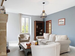 Living area - La Fraisnaie - Beachfront house in Omaha Beach (Saint-Laurent-sur-Mer)