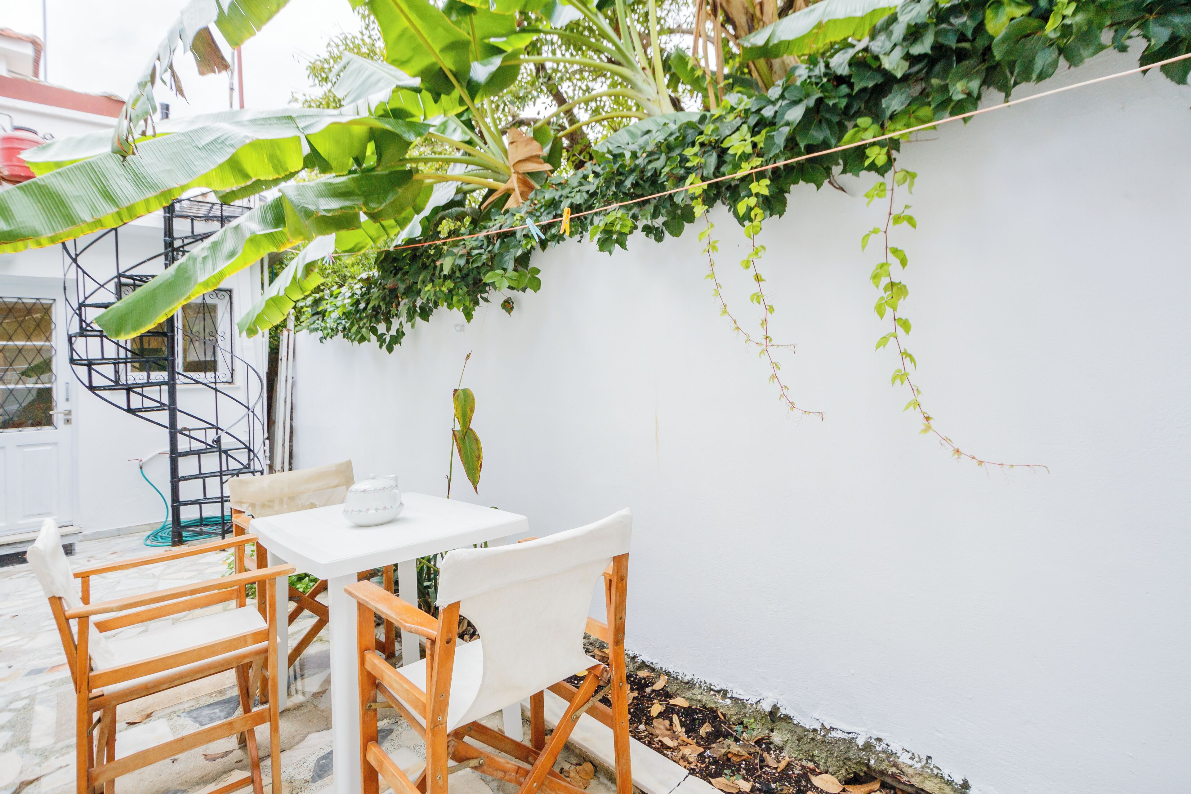 屋外ダイニングエリア