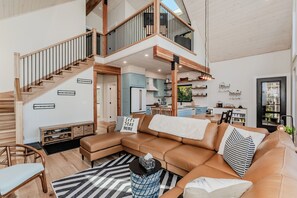 Smart TV, fireplace, video games, offices