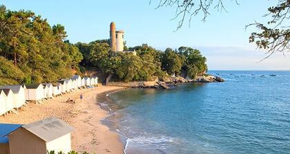 Studio mezzanine charmant, 3 couchages, proche plage