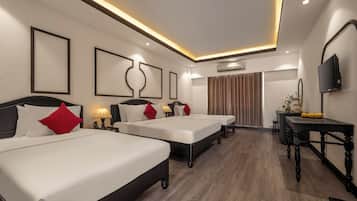 Deluxe Quadruple Room | 1 bedroom, desk, laptop workspace, free WiFi