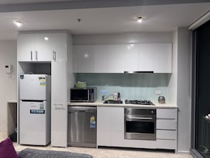 Microwave, oven, stovetop, dishwasher