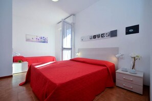 2 makuuhuonetta, vuodevaatteet