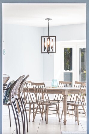 屋外ダイニングエリア