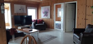 Smart TV, DVD player, books