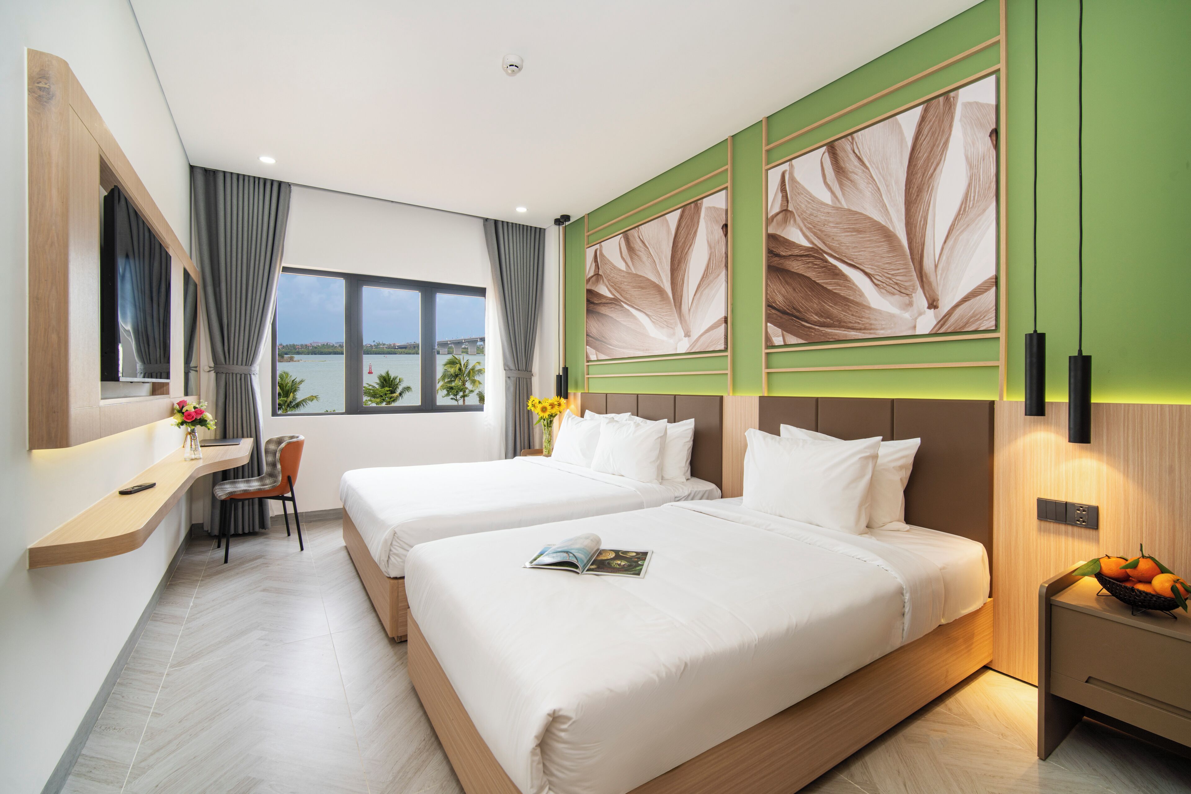 Premium-Zimmer, 1 Schlafzimmer, Gartenblick | Ausblick vom Zimmer