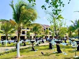 Outdoor wedding area