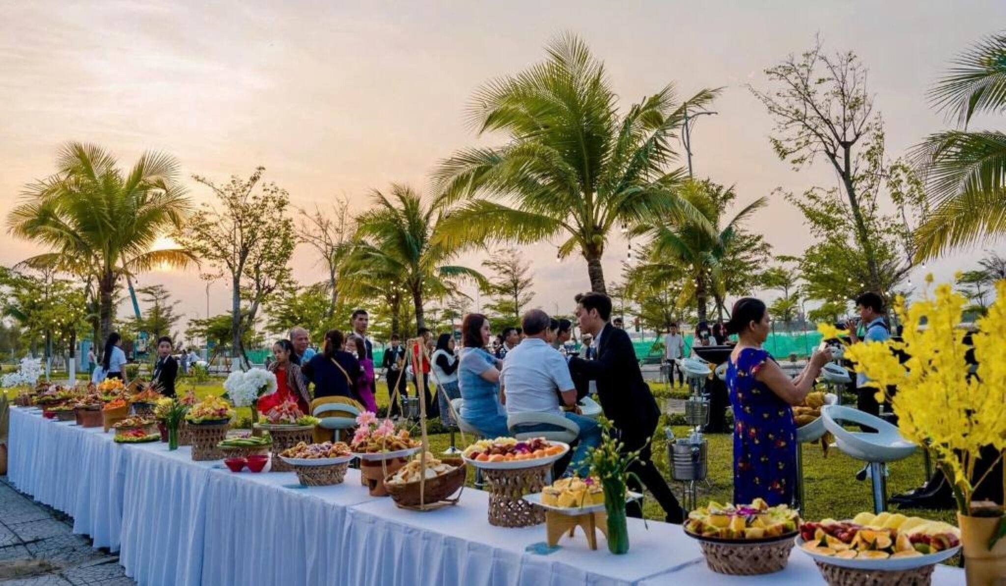 Zona para bodas al aire libre