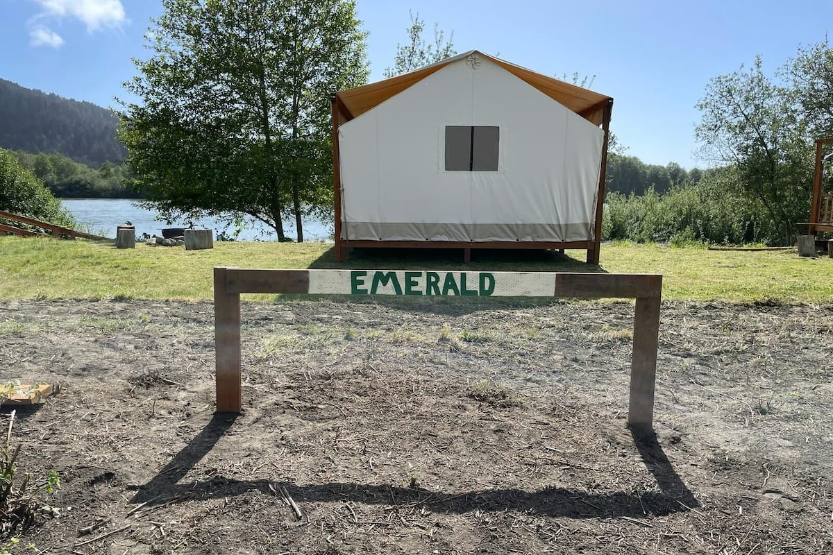 Tent (Emerald glamping tent (Site #7)) | Water view