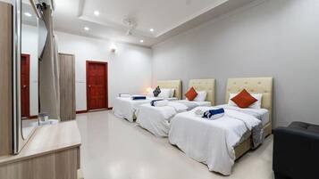 Family Triple Room | Desk, iron/ironing board, free WiFi