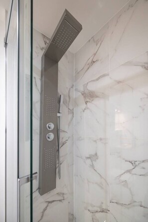 Shower, hair dryer