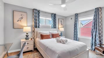 4 bedrooms, iron/ironing board, travel crib, free WiFi