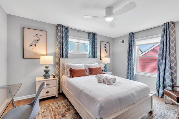 4 bedrooms, iron/ironing board, travel crib, free WiFi