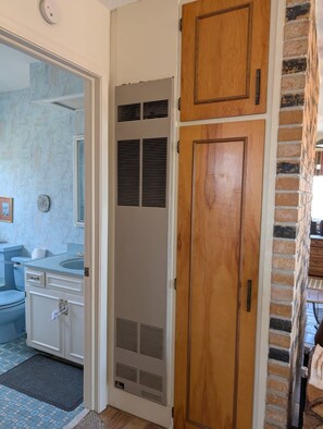 Shower, towels, soap, shampoo