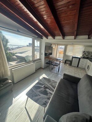 Superior Penthouse, Balcony, Sea View | Living area - İsthouse (Istanbul)