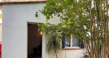 petit mazet avec jardin de 400 metres2 ,piscine de 10 m2 ,terrain ombragé