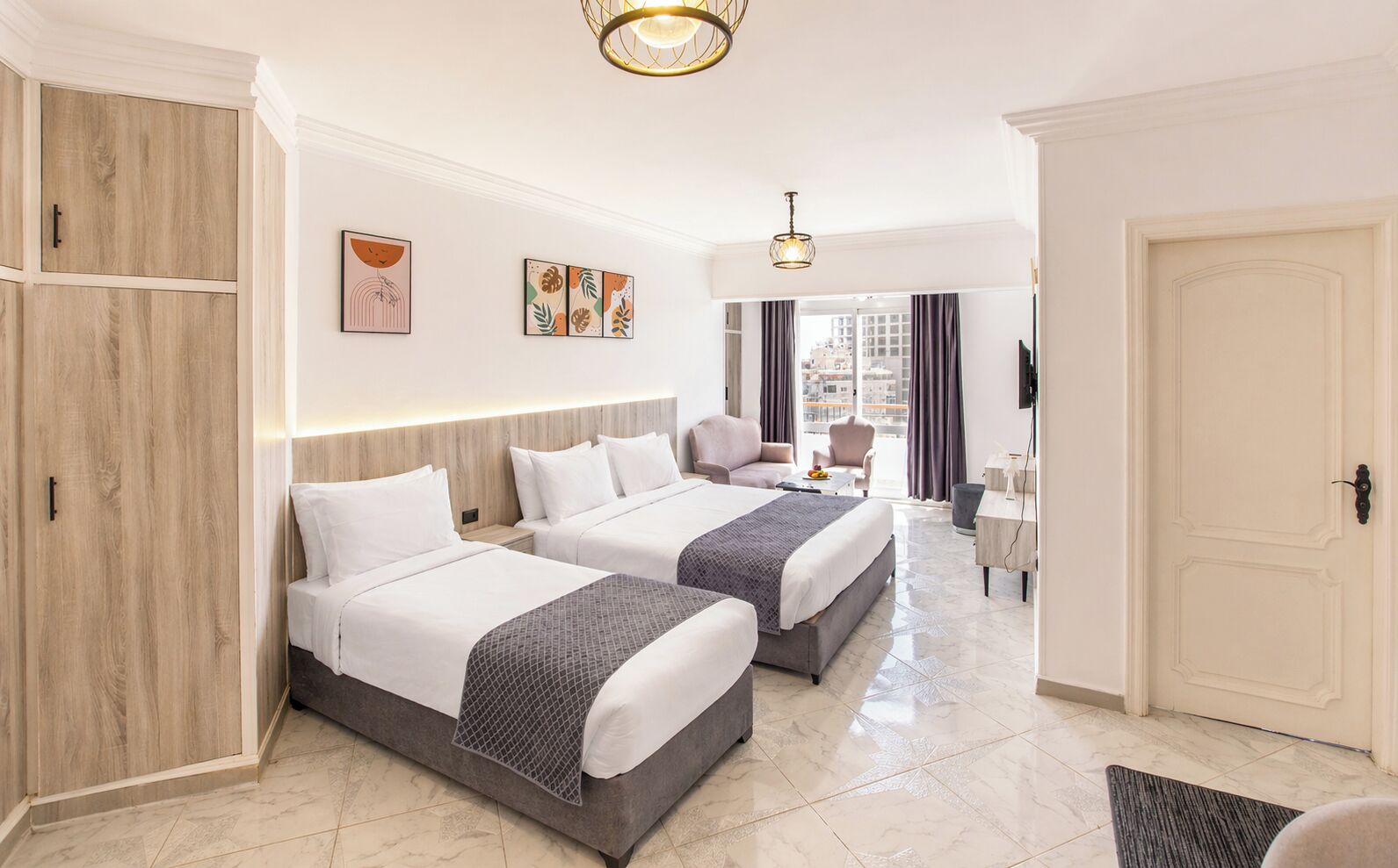 Family Room, Balcony, River View | In-room safe, desk, laptop workspace, blackout drapes