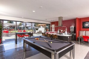 Games room - Elegant 2BR Retreat at Anton 1101 | Pool & Gym (Sunnyvale)