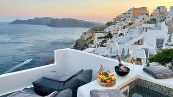 Honeymoon Suite, 2 Bedrooms, Sea View | Terrace/patio