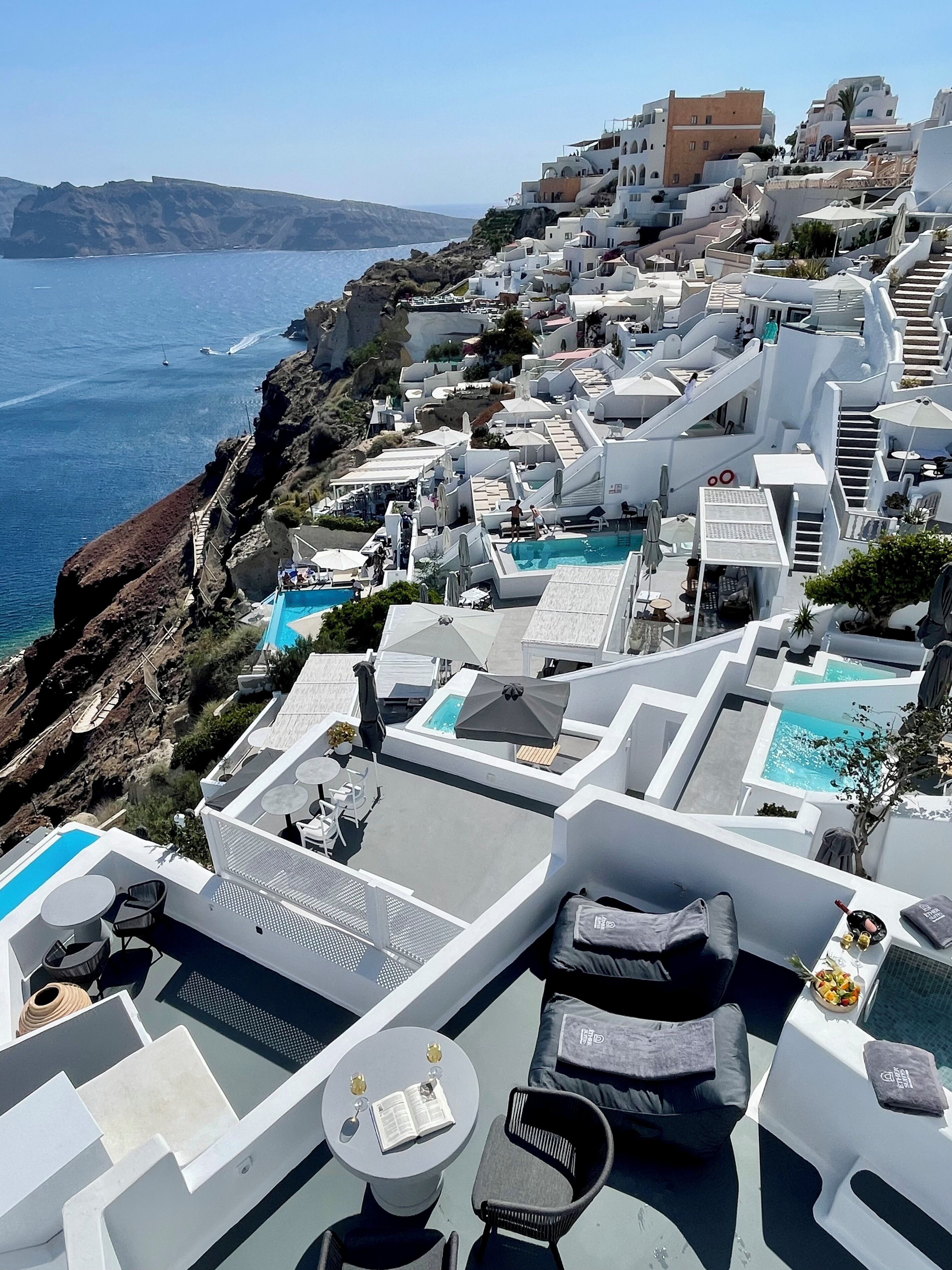 Suíte lua de mel, 2 quartos, vista para o mar | Terraço/pátio