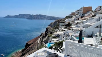 Suíte superluxo, vista para o mar | Terraço/pátio