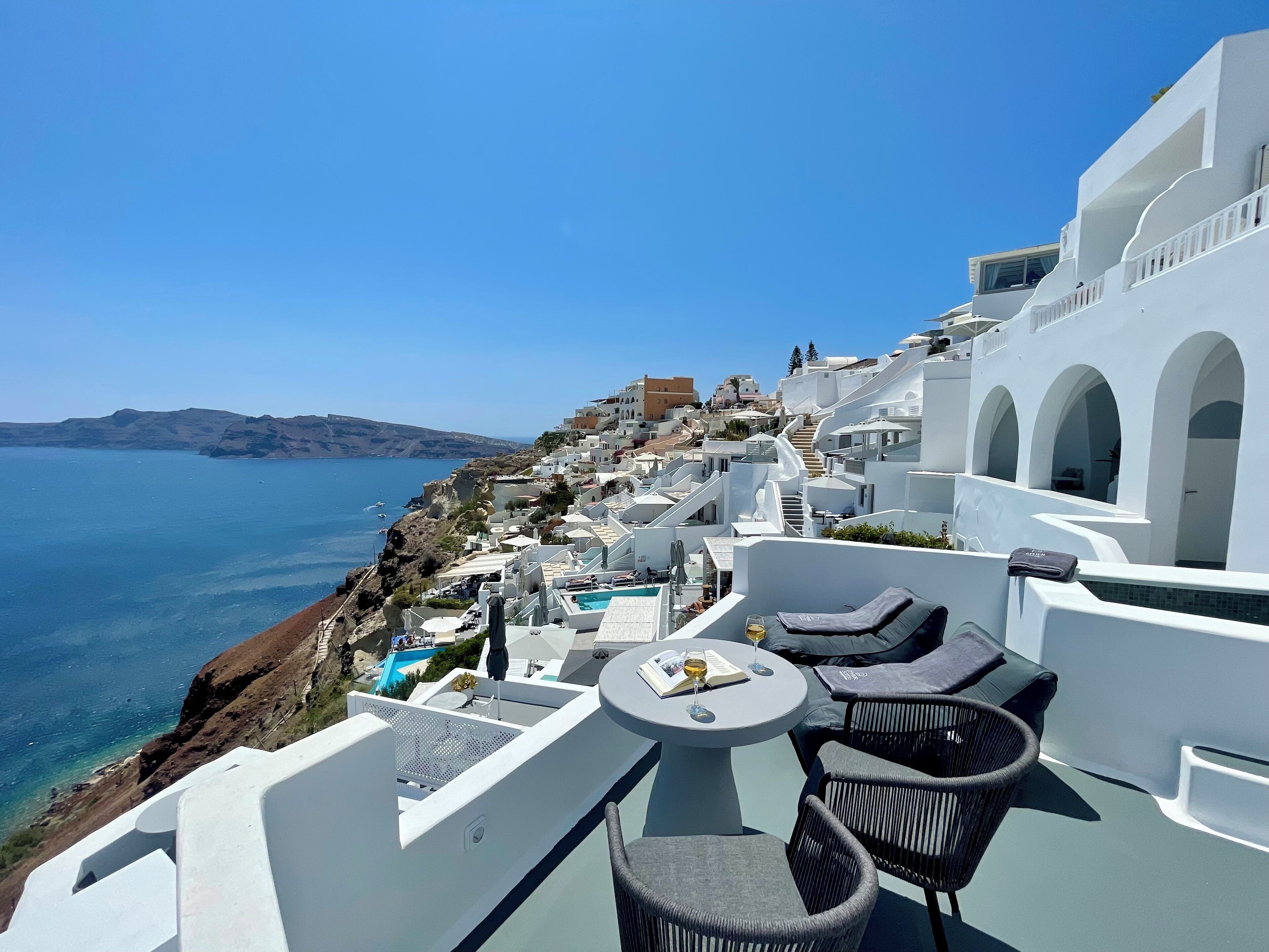 Honeymoon-Suite, 2 Schlafzimmer, Meerblick | Terrasse/Patio