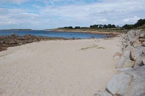 På stranden