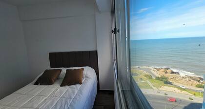 Beachfront apartment with garage