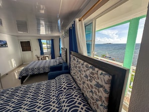 Superior Quadruple Room, 2 Double Beds, Ocean View