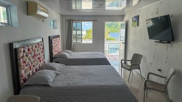 Superior Room, 2 Double Beds, Ocean View | Blackout drapes, free WiFi, bed sheets