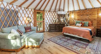 Tranquil Forest Yurt Retreat in Washington State.