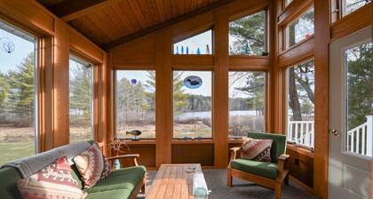 Lakeside Home with 450 feet of Private waterfront on Thompson Lake