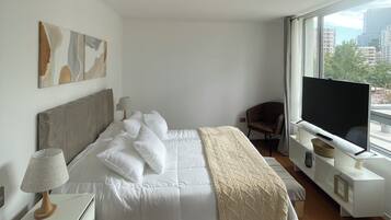 2 slaapkamers, een strijkplank/strijkijzer, wifi, beddengoed