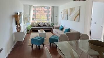 Smart-tv en een open haard